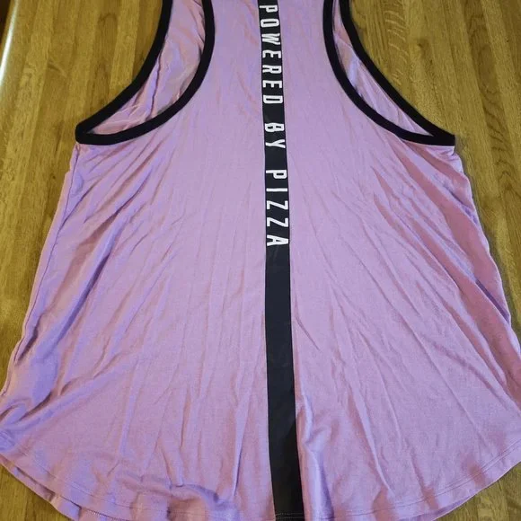 VS PINK Muscle Tee Tank Top Purple - Picture 3 of 6